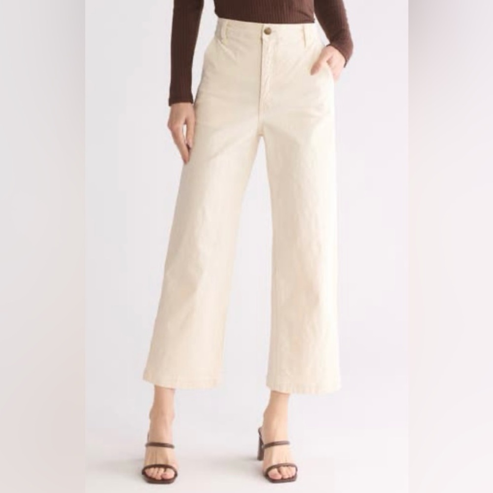 THE GREAT. Painter Pant, Ivory 30